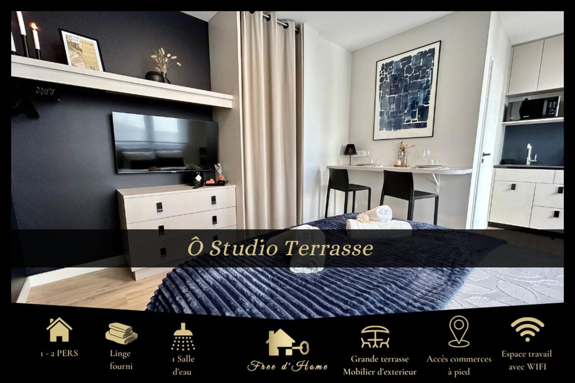 O Studio Terrasse - Centre Ville De Lorient - Gare المظهر الخارجي الصورة
